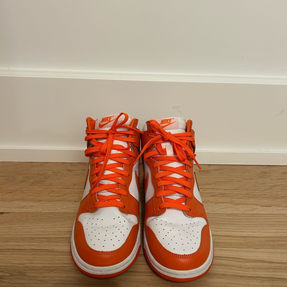 Nike Bright Orange and White Athletic Shoes